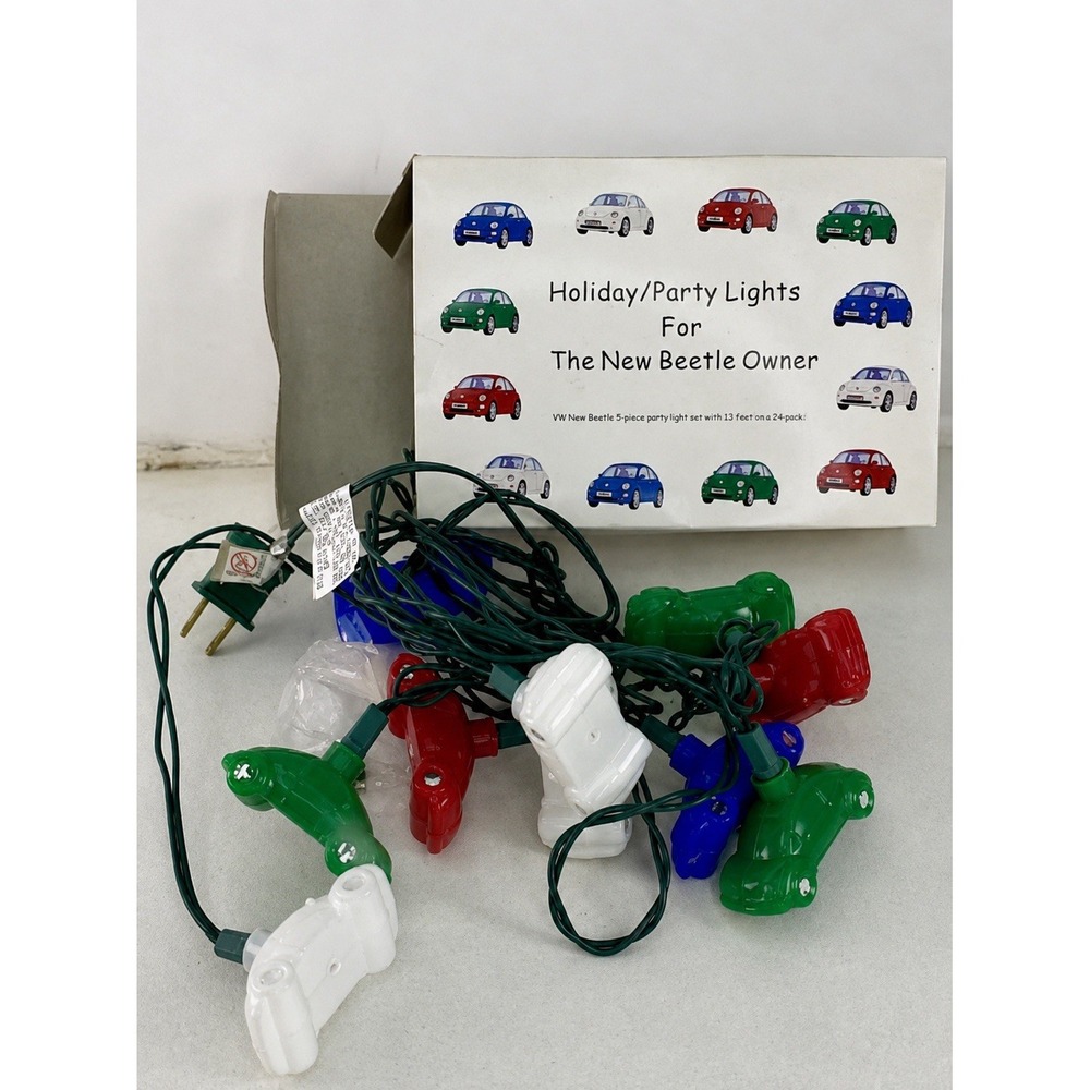 VW Volkswagen New Beetle Car 35 Holiday Party Christmas Lights Super Rare